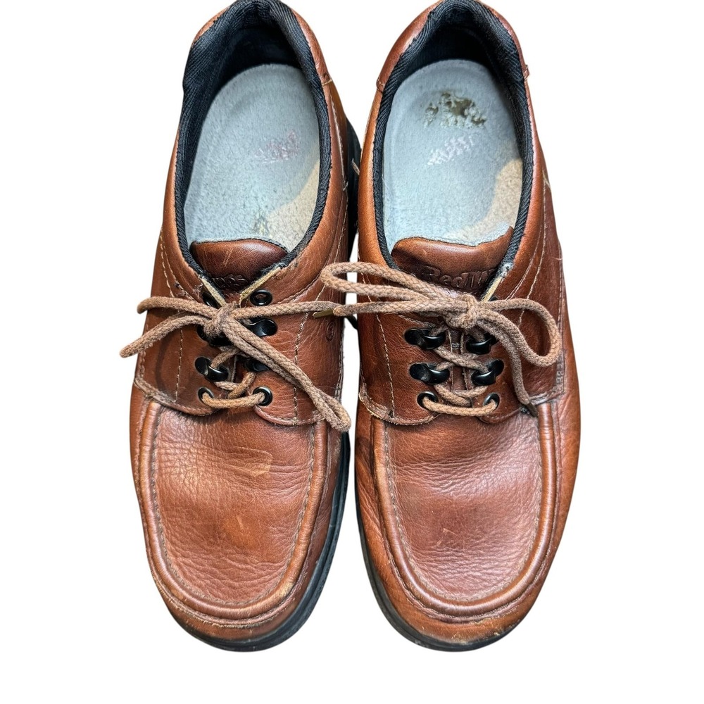 Red Wings Shoes Mens Size‎ 10.5 Brown Leather Moccasin Casual Work Grip Sole